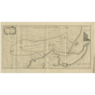 Antique Map of Alexandria Egypt Plan of Vetus and Nova, 1776 For Sale