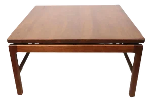 Architectural Mid Century Floating Top Coffee Table by Gunlocke