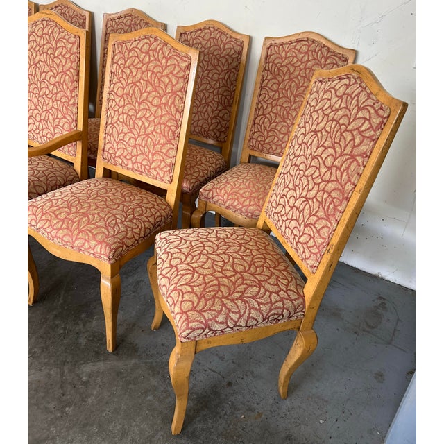1980s C. 1980’s Guy Chaddock Melrose Collection Chairs a Set of 10 For Sale - Image 5 of 10