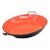 1950s Danish Modern Red Enamel Paella Pan For Sale
