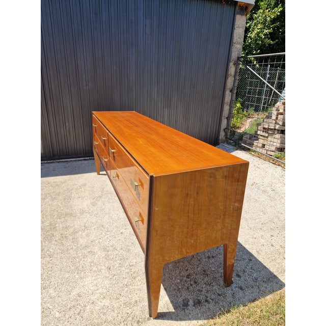 Vintage Mahogany Burl Sideboard, 1950s For Sale - Image 11 of 18