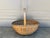 Brown Early 20th Century Splint Oak Egg Gathering Basket With Green Woven Detail For Sale - Image 8 of 11
