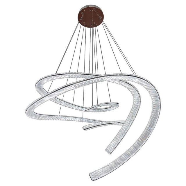Collection Orione 2.0 Chandelier in Metal and Crystal by Jago For Sale - Image 6 of 6