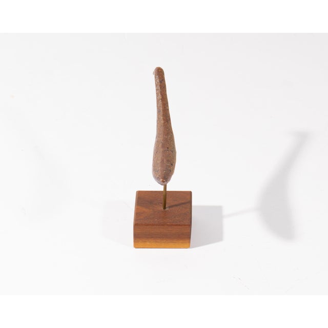 Mid-Century Modern Studio Pottery Stoneware Bird on Stand by Richard Peeler For Sale - Image 3 of 7