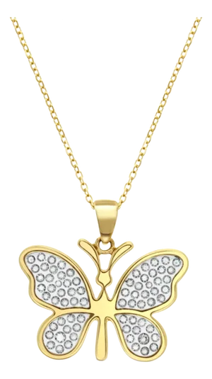 Butterfly Shaped Necklace 16"