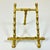 Mid-Century Hollywood Regency Coastal Brass Faux Bamboo Tabletop Easel, Small Size. For Sale - Image 4 of 12