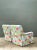 Wood Vintage Floral Upholstered Armchairs - Pair For Sale - Image 7 of 12