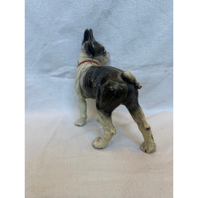 1930s Large Cast Iron Hubley Boston Terrier For Sale - Image 5 of 11