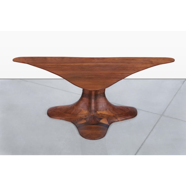 Wendell Castle 20th Century American Studio Craft Walnut Coffee Table For Sale - Image 4 of 13