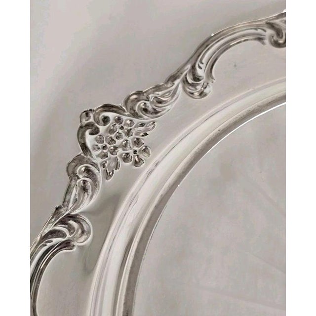 Gold Vintage Sterling Silver and Cut Glass Bon Bon Dish For Sale - Image 8 of 18