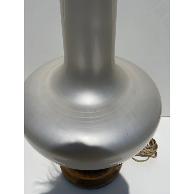 Art Nouveau 1960s Opalescent Murano Glass Lamp For Sale - Image 3 of 8