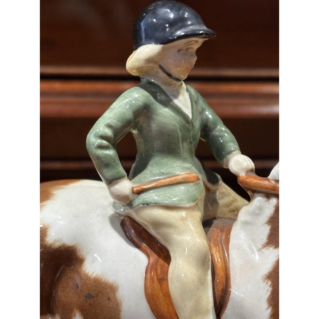 Beswick Girl on Skewball Pony Figurine Sizes :- 15 cms in length, 14.5 cms tall.