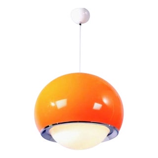 Orange “Bud” Pendant Lamp, Disigned Harvey Guzzini for Meblo, 1970s. For Sale