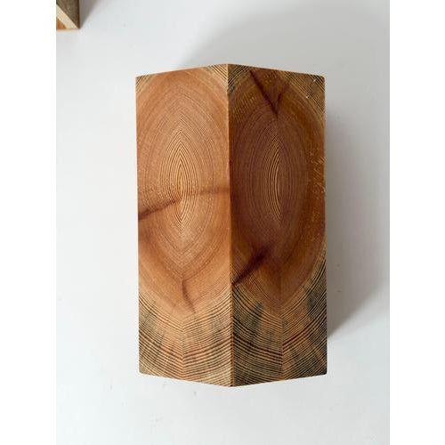 Wood Swedish Sculptural Pine Wall Sconces, 1980s, Set of 3 For Sale - Image 7 of 18