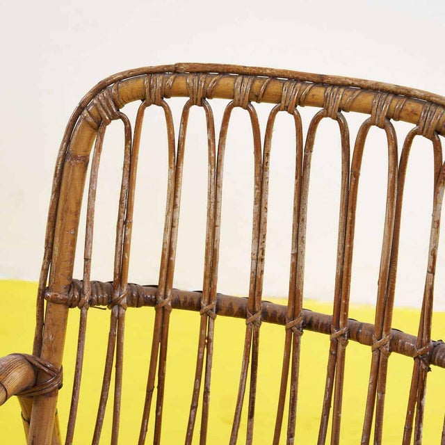 Bamboo Armchairs, 1970s, Set of 2 For Sale - Image 4 of 6