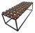 Contemporary Modular Walnut & Steel Coffee Table For Sale