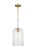 2020s Kate Spade by Visual Comfort Studio Monroe Cylinder Pendant, Burnished Brass For Sale - Image 5 of 5