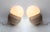 1980s Pair of Travertine and Opaline Glass Culbuto Lamps Italy, 1980s For Sale - Image 5 of 14