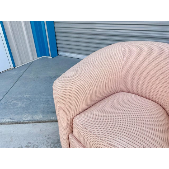 Wood 1960s Mid Century Swivel Lounge Chairs - Set of 2 For Sale - Image 7 of 13