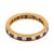 Contemporary Mid 20th Century Tiffany & Co. Sapphire Diamond 18k Yellow Gold Band Ring, Size 10 For Sale - Image 3 of 5