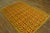1950s Orange Yellow Modern Vintage Art Deco European Rug 4' X 6'2 Handknotted Wool Carpet For Sale In New York - Image 6 of 18