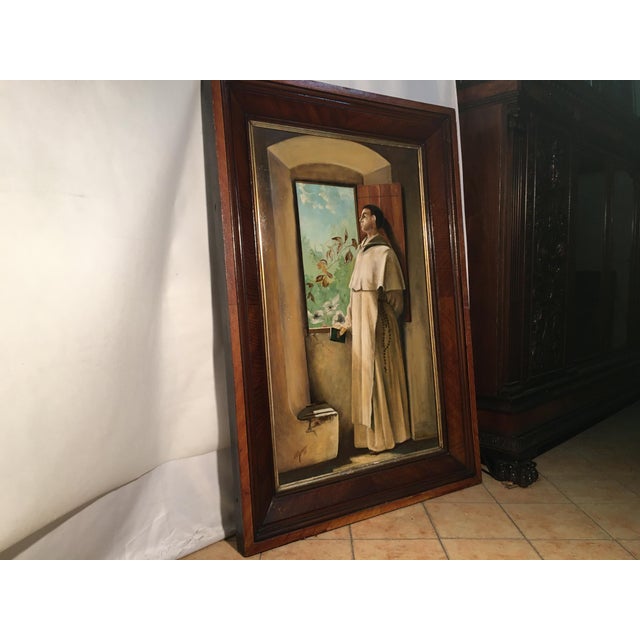Religious Scene, 1931, Oil Painting on Board, Framed For Sale - Image 9 of 18
