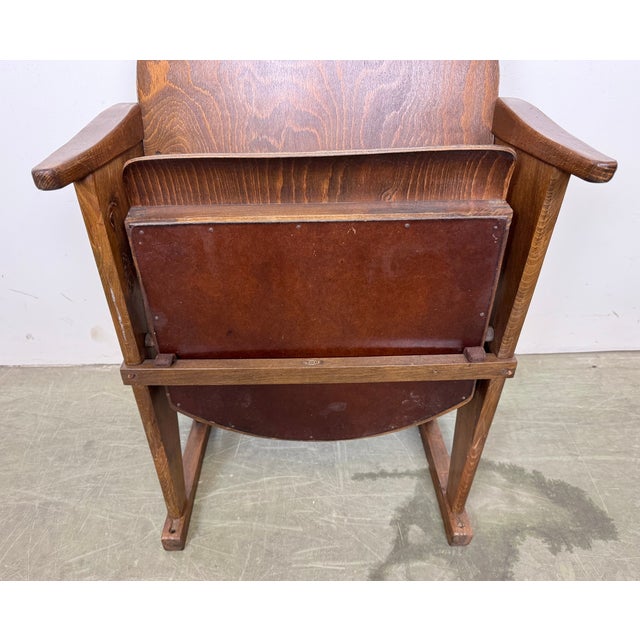 Vintage Cinema Theatre Chair from Ton, 1960s For Sale - Image 9 of 16