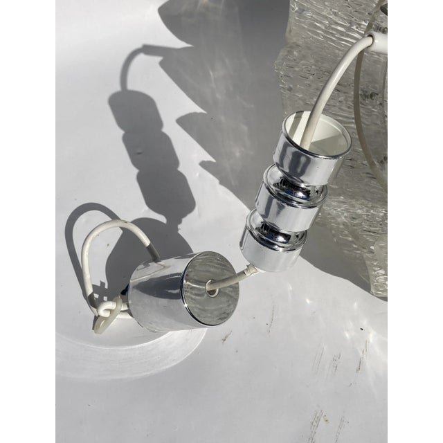 Acrylic Ice Glass Chandelier, Germany, 1970s For Sale - Image 8 of 10