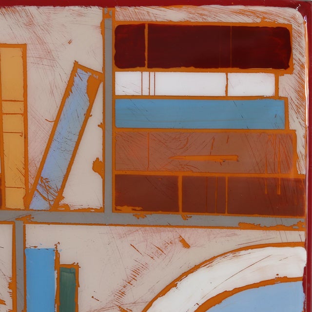 Sunday Afternoon 2 - Original Minimalist Abstract Acrylic and Resin Art on Wood Panel For Sale - Image 4 of 9