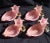 Mid-Century Modern Vintage Murano Barovier Toso Pink Gold Flecks Italian Art Glass Leaf Bowl Vide-Poche With Mini Flower Pot Vase For Sale - Image 3 of 7