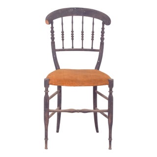 Dark Wood Dining Chair, 1890s For Sale