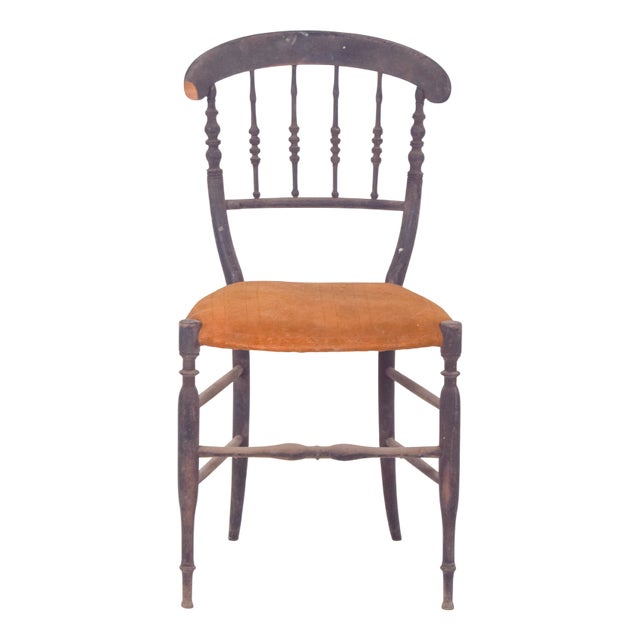 Dark Wood Dining Chair, 1890s For Sale