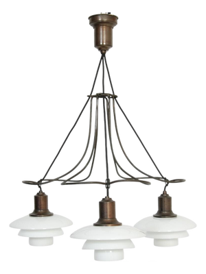 Vintage PH2/2 Butterfly Chandelier by Poul Henningsen, 1930s