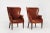 Step back in time with our stunning set of vintage 1950s wingback club chairs, meticulously restored and reupholstered in...