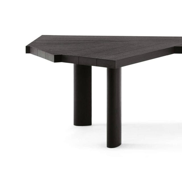 Ventaglio Black Oak Work Table by Charlotte Perriand for Cassina For Sale - Image 3 of 11
