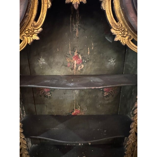 Rare 19th C. Italian Carved Walnut Table Hutch For Sale In Dallas - Image 6 of 11