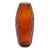 Hand-Blown Murano Battuto Vase in Tobacco Small For Sale