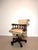 Add timeless elegance to your office or study with this Captain Desk chair. Upholstered in luxurious cream leather with...