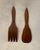 Brown Dansk International Designs Ltd Malaysia Salad Bowl With Serving Utensils For Sale - Image 8 of 11