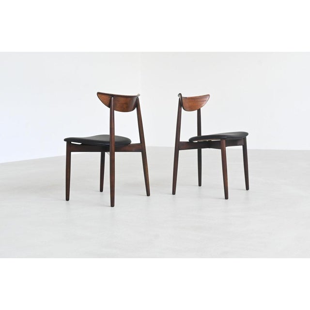 Rosewood Dining Chairs attributed to Harry Østergaard for Randers Møbelfabrik, Denmark, 1960s, Set of 8 For Sale - Image 14 of 18