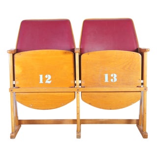 Vintage Cinema Bench from Ton, 1960s For Sale
