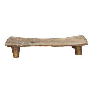 Single Plank Rustic African Bench