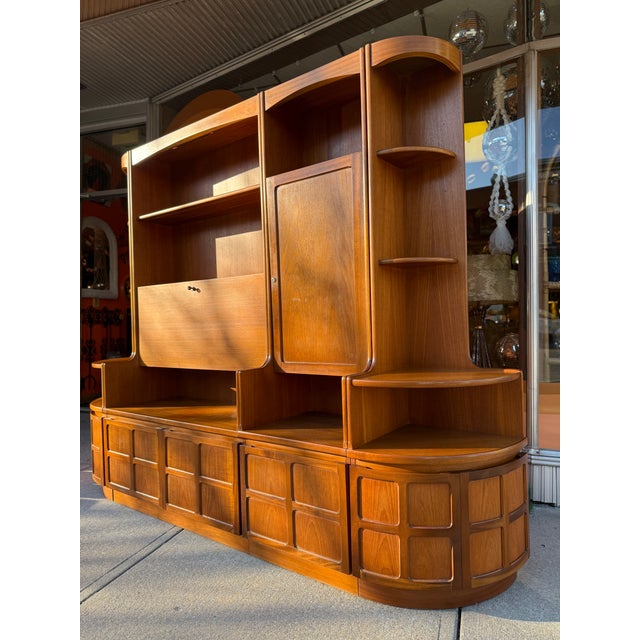 Mid-Century Modern 4pc Teak Modular Wall Unit by Nathan For Sale - Image 18 of 18