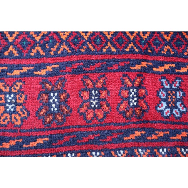 Islamic Hand Knotted Afghan Belouch Rug For Sale - Image 3 of 6