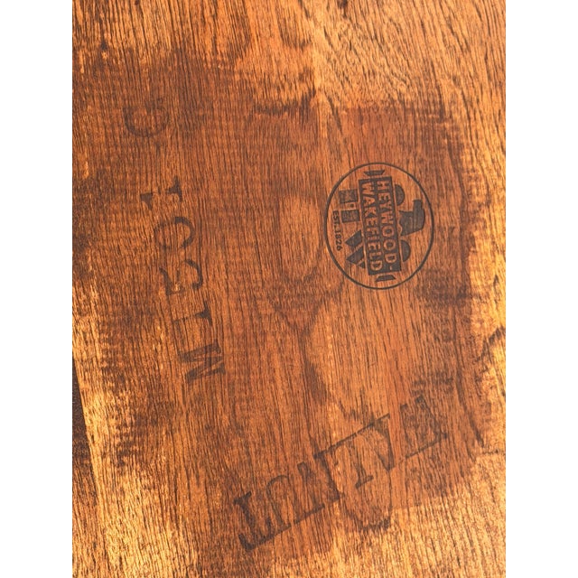 Brown 1960s Heywood Wakefield Walnut Mid Century Modern Coffee Table For Sale - Image 8 of 8