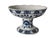 Vintage Blue Onion Porcelain Pedestal Soap Dish Holder For Sale - Image 12 of 13