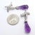 1980s Pair of Tiffany & Co Paloma Picasso X Drop Diamond Amethyst Night Day Platinum Earrings For Sale - Image 15 of 16