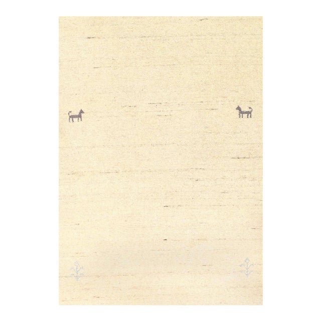 Gabbeh rug Handmade Hand-knotted. Fine lamb's wool. A lovely piece for your home. Lamb's Wool on a Wool Foundation...