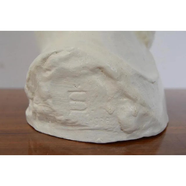 Art Deco Ceramic Bust, 1938 For Sale - Image 12 of 13