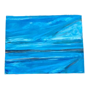 Contemporary Original Abstract Seascape Painting Signed